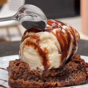 Brownie Con Helado
